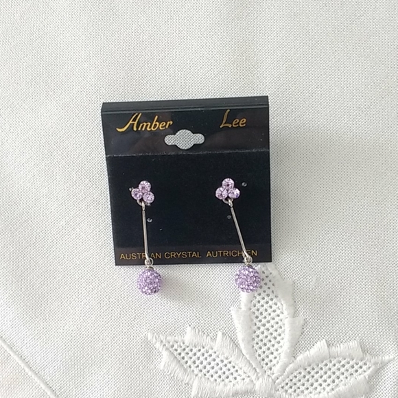 Amber Lee Lilac Drop earrings - Picture 3 of 4